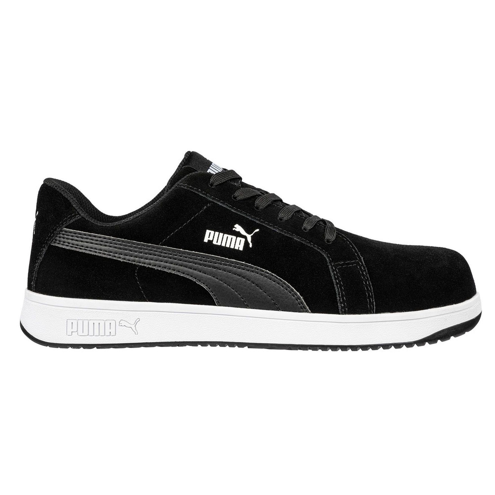 Puma Iconic Suede Black Low S1PL ESD FO HRO SR munkavédelmi cipő