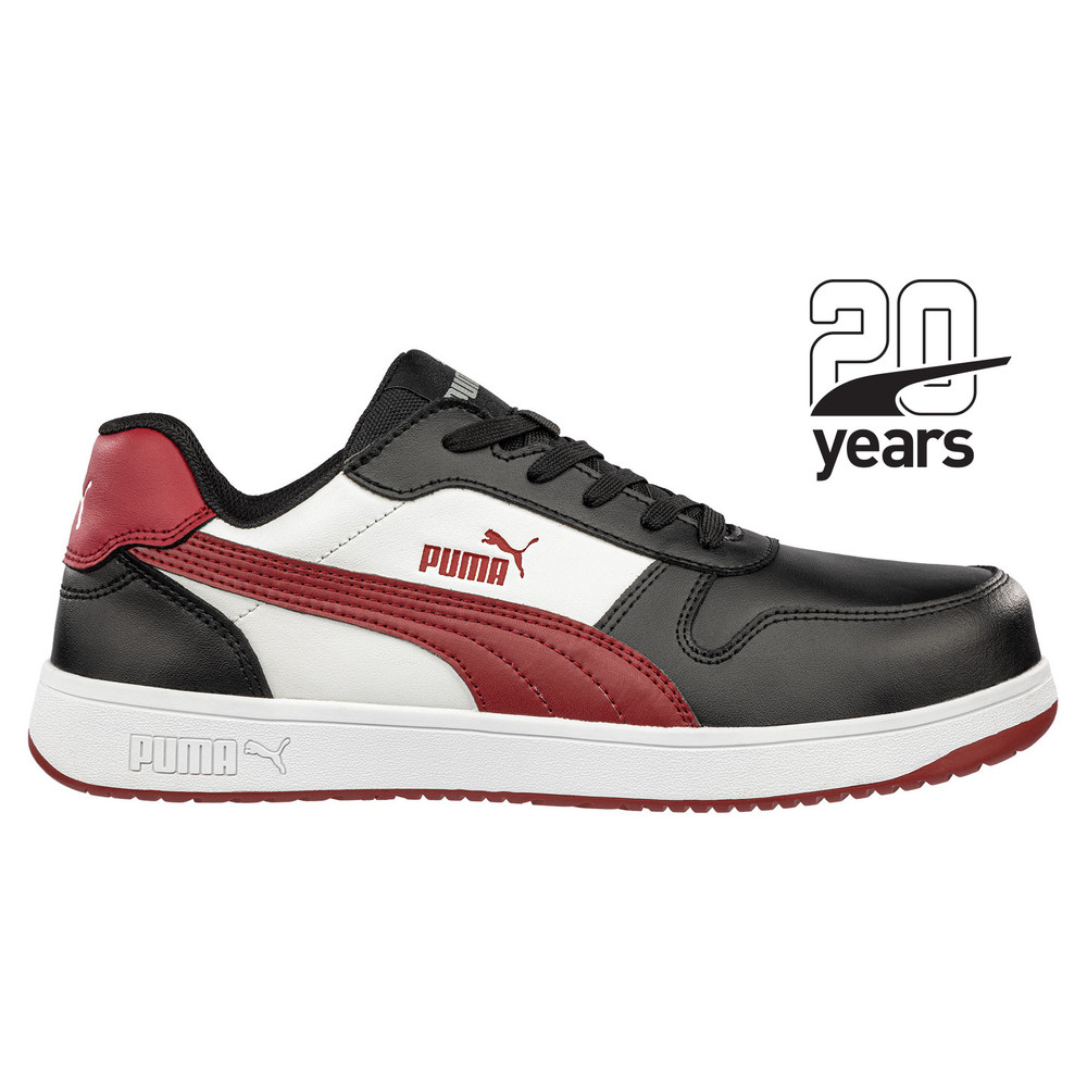 Puma Frontcourt BLK/WHT/RED Low S3L ESD FO HRO SR munkavédelmi cipő Puma Frontcourt BLK/WHT/RED Low S3L ESD FO HRO SR munkavédelmi cipő