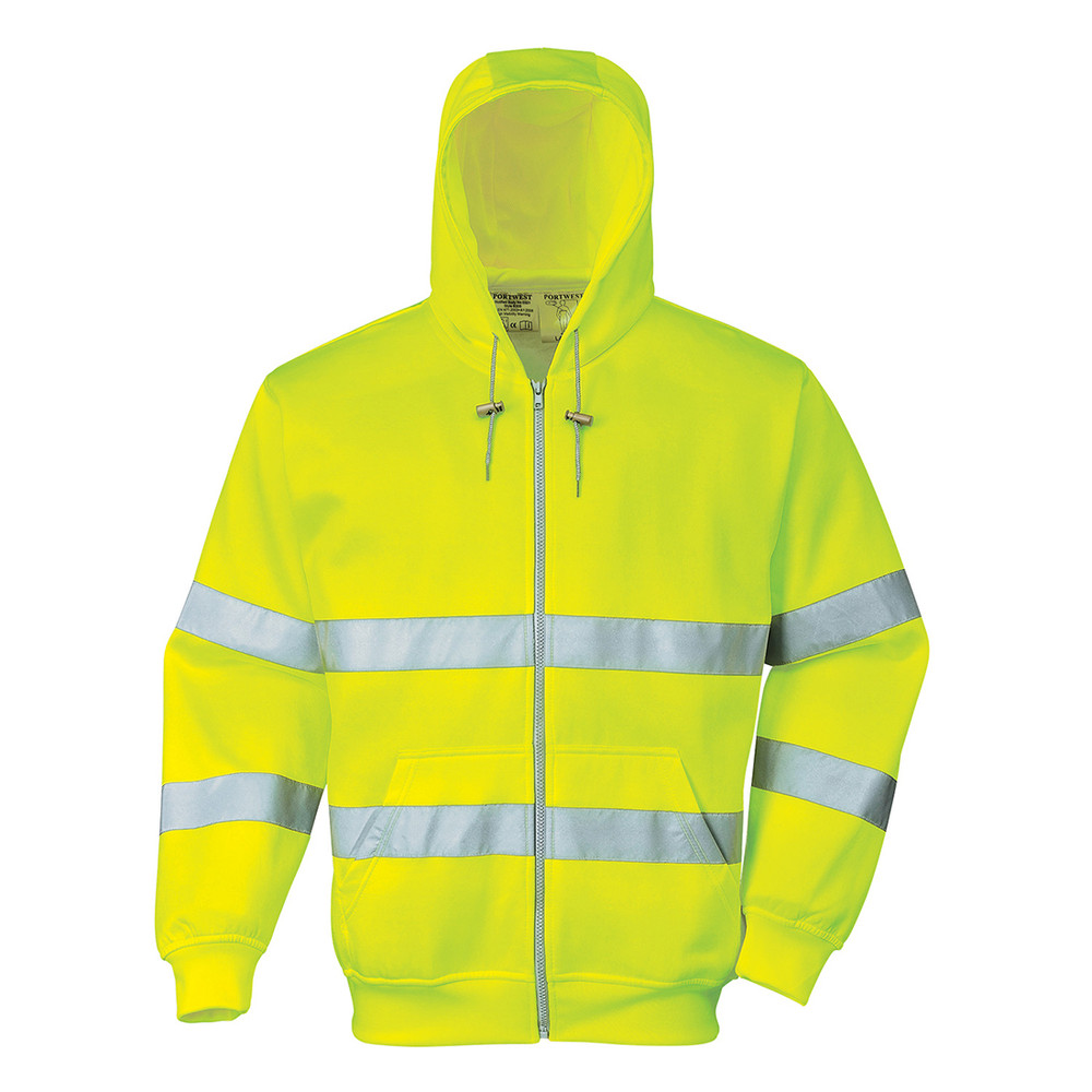 Portwest B305 Hi-Vis zipzáros pulóver
