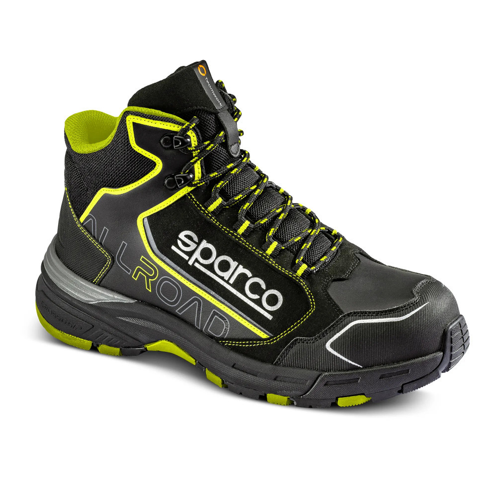 Sparco Allroad-H Motegi S3 SRC munkavédelmi bakancs, fekete-fluozöld Sparco Allroad-H Motegi S3 SRC munkavédelmi bakancs, fekete-fluozöld