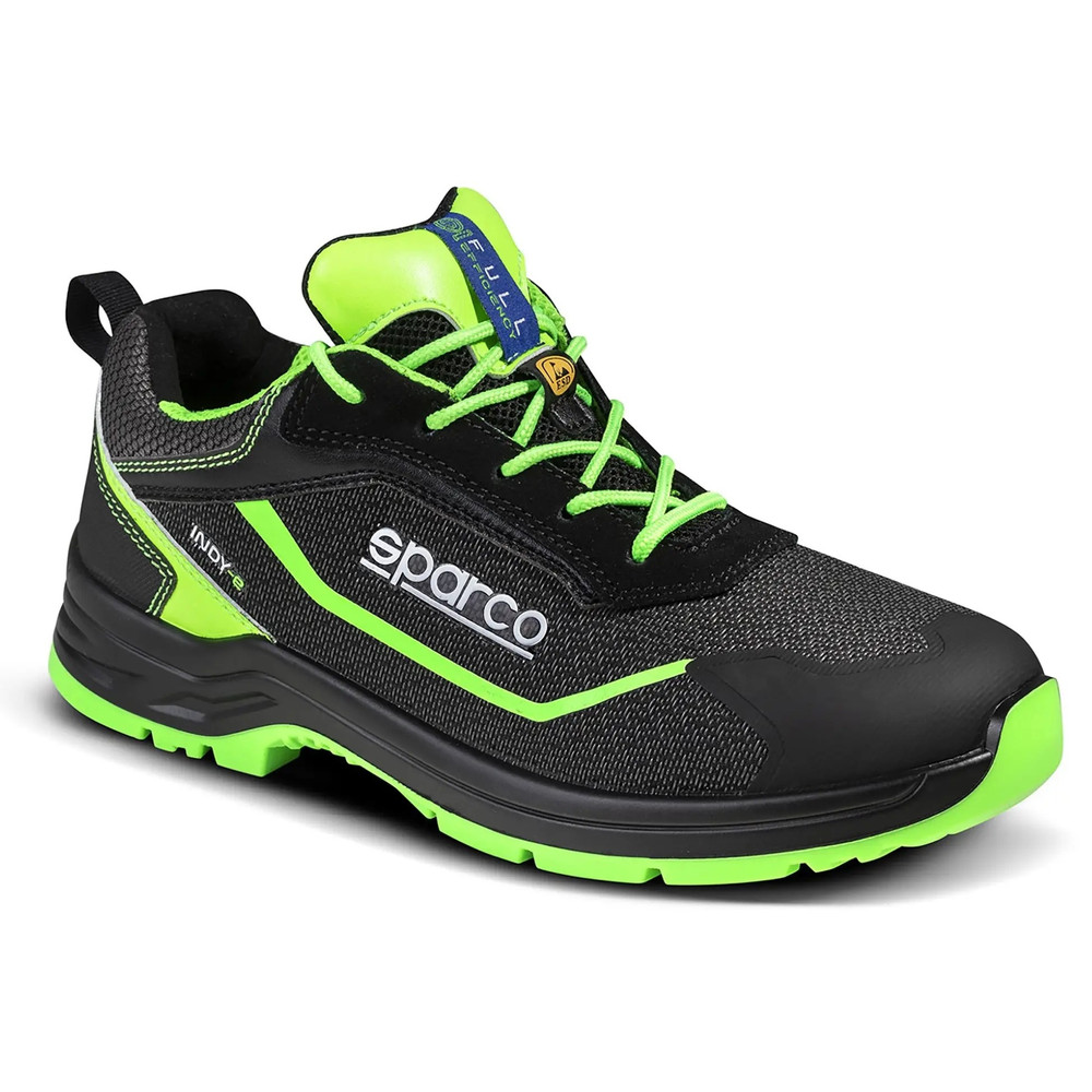 Sparco INDY-E Forester S3S ESD SR LG munkavédelmi cipő, fekete-zöld Sparco INDY-E Forester S3S ESD SR LG munkavédelmi cipő, fekete-zöld