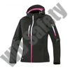 Ardon CREATRON női softshell kabát kapucnival, fekete-rózsaszín