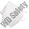 Kép 1/4 - WP252 FFP2 félbehajtható egészségügyi maszk, szelep nélküli, fehér