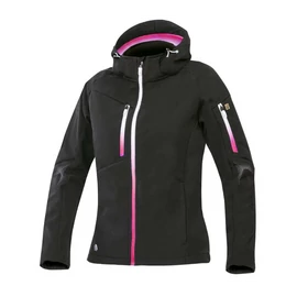 Ardon CREATRON női softshell kabát kapucnival, fekete-rózsaszín