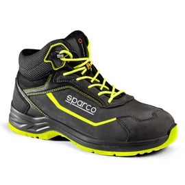 Sparco INDY-H Juri S3S ESD SR FO LG munkavédelmi bakancs, szürke-fluosárga