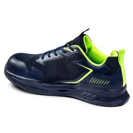 Sparco TURBO FLINGER ESD S1PS SR FO munkavédelmi cipő, tengerkék-lime