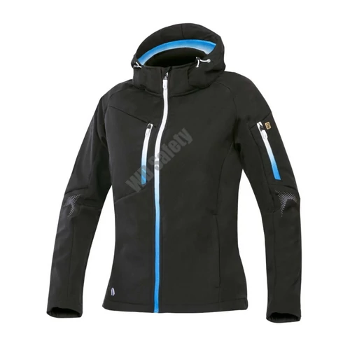 Ardon CREATRON női softshell kabát kapucnival, fekete-kék