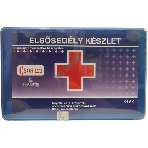 Elsősegély felszerelés I. típus (mentőláda) 30 főig