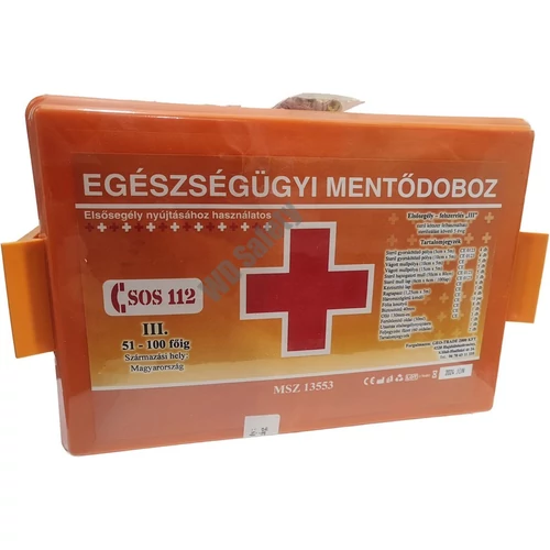 Munkahelyi elsősegély felszerelés III. típus 100 főig