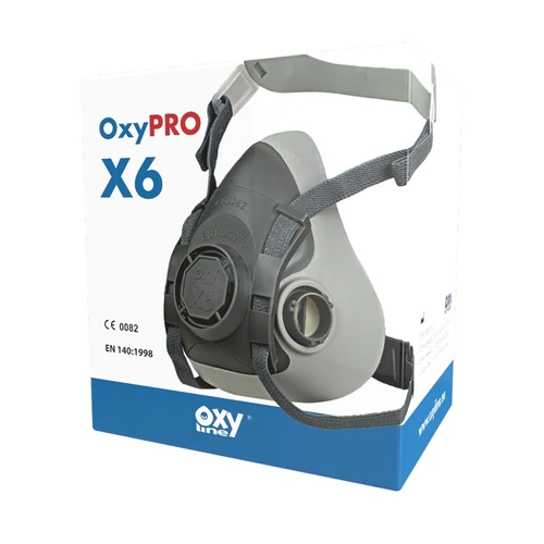 Oxyline OXYPRO X6 félálarc TPR gumiból bajonett zárral