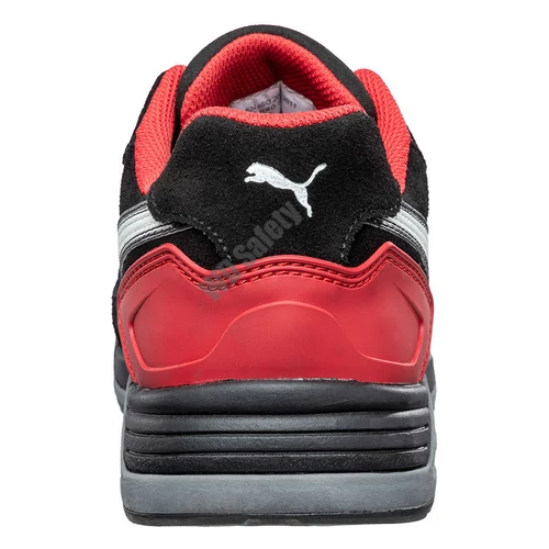 Puma Airtwist Blk Red Low S3 ESD HRO SRC munkavédelmi cipő