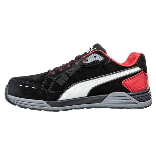 Puma Airtwist Blk Red Low S3 ESD HRO SRC munkavédelmi cipő