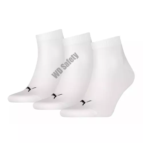 Puma unisex zokni - 3pár/csomag - fehér