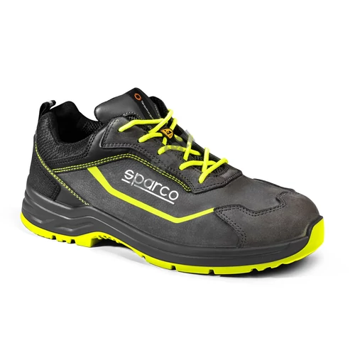 Sparco INDY Conor S3S ESD SR FO LG munkavédelmi cipő, szürke-fluosárga