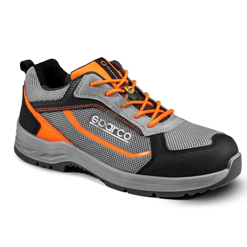 Sparco INDY Pato S1PS ESD SR FO LG munkavédelmi cipő, szürke-fluonarancs