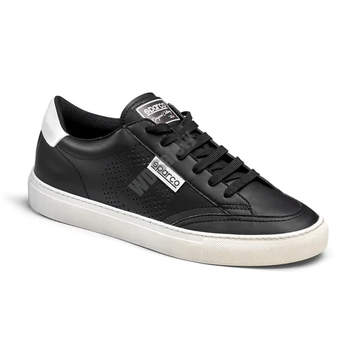 Sparco S-TIME sneaker utcai cipő, fekete-fehér