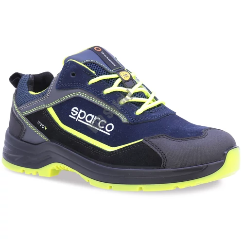 Sparco INDY Baltimora S3S ESD SR LG munkavédelmi cipő, kék-fluozöld