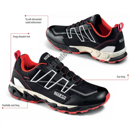 Sparco Torque Algarve O1 SRA munkacipő, fekete-piros