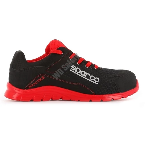 Sparco Practice Jacques S1P ESD SRC munkavédelmi cipő, fekete-piros