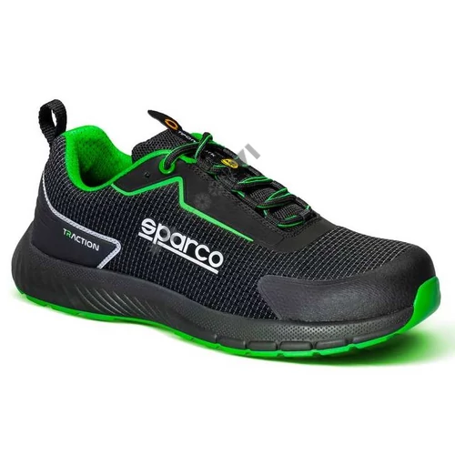 Sparco TRACTION SANYO S1PS ESD SR FO HRO munkavédelmi cipő, fekete-zöld