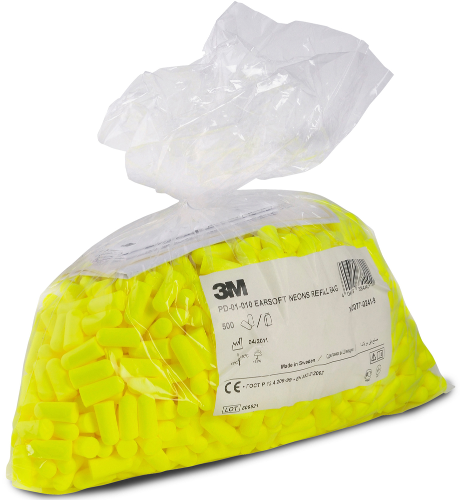3M PD-01-010 E-A-Rsoft™ neonsárga füldugó SNR 36dB, utántöltő csomag