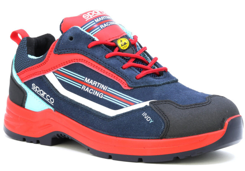 Sparco INDY MARTINI RACING SanRemo S3S ESD SR LG munkavédelmi cipő, kék-piros