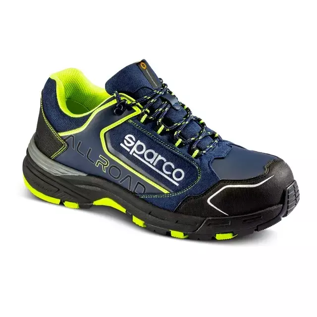 Sparco Allroad Sochi S3 SRC munkavédelmi cipő, kék-fluozöld