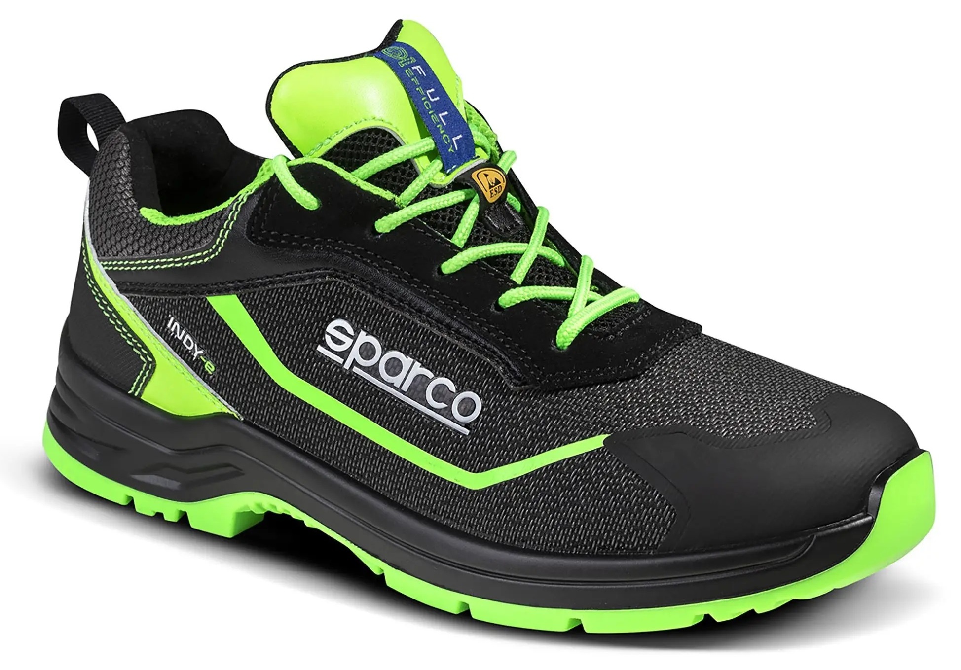 Sparco INDY-E Forester S3S ESD SR LG munkavédelmi cipő, fekete-zöld