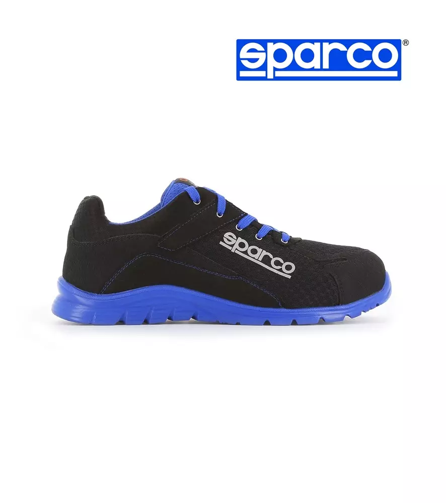 Sparco Practice Nelson S1P SRC munkavédelmi cipő, fekete-kék