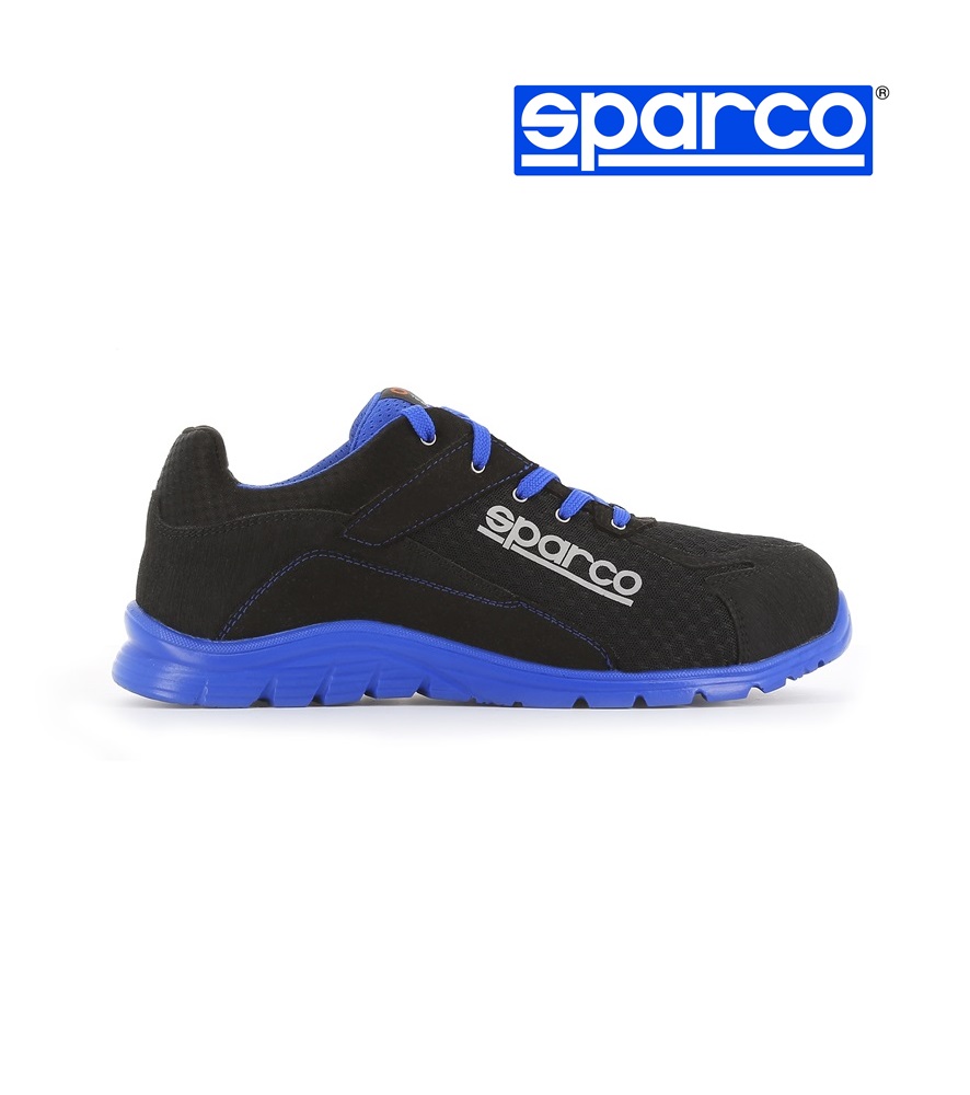 Sparco Practice Nelson S1P SRC munkavédelmi cipő, fekete-kék