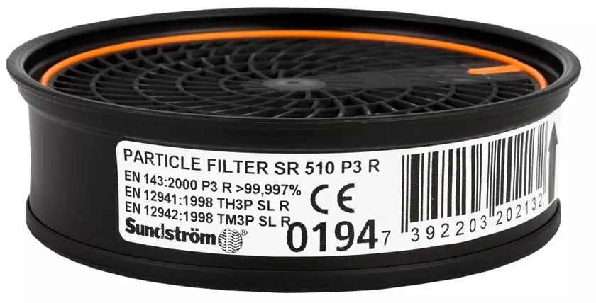 Sundström SR 510 P3 R szűrőbetét félálarcokhoz és teljes álarcokhoz